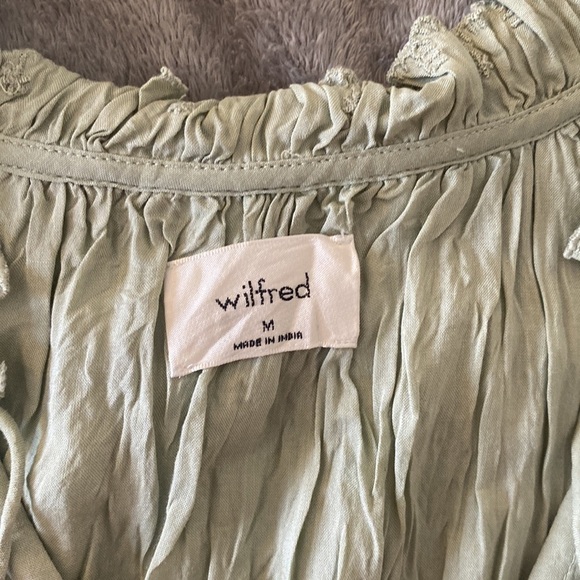 Aritzia Wilfred Daiquiri Dress - Silver Sage - Size Medium - Picture 3 of 5